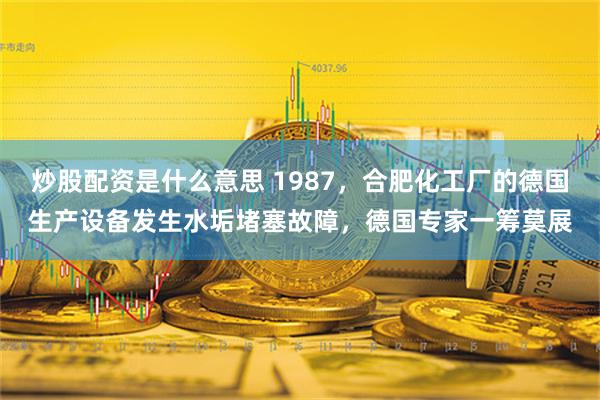 炒股配资是什么意思 1987，合肥化工厂的德国生产设备发生水垢堵塞故障，德国专家一筹莫展