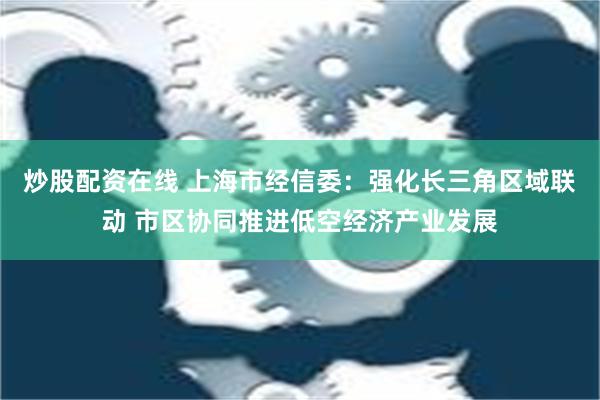 炒股配资在线 上海市经信委：强化长三角区域联动 市区协同推进低空经济产业发展